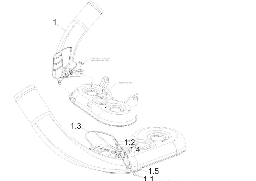 Boot Diagram and Parts List for 19A70052OEM (34Inch)(2017) Cub Cadet Lawn Tractor